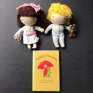 Vintage Joan Walsh Anglund Pair of Dolls and Book Set